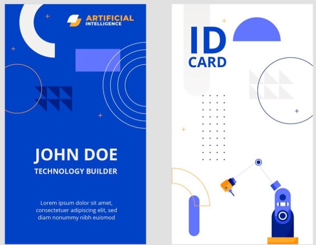 Desain ID Card Pameran Teknologi